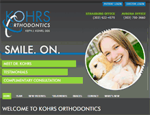 Tablet Screenshot of kohrsortho.com